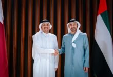عبدالله بن زايد ورئيس الوزراء ووزير الخارجية القطري يترأسان اجتماع اللجنة المشتركة بين البلدين في متحف زايد الوطني