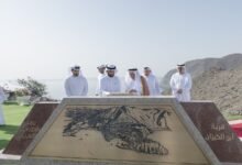 حاكم الشارقة يضع حجر الأساس لمشروع قرية أبو الكيزان البحرية في خورفكان