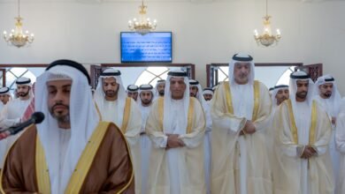 حاكم رأس الخيمة يؤدي صلاة عيد الأضحى في مسجد الشيخ صقر بن محمد القاسمي 4 حاكم رأس الخيمة