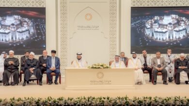 سلطان القاسمي يشهد حفل تخريج مُجازي مجمع القرآن الكريم بالشارقة ويعلن اكتمال موسوعة التفسير البلاغي ويطلق ثلاث موسوعات جديدة