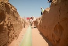 إنجاز 40% من مشروع خطوط مياه الشنوف