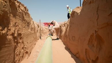 إنجاز 40% من مشروع خطوط مياه الشنوف