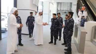 قائد عام شرطة الفجيرة يطلع على جاهزية محطة الفجيرة لقطارات الاتحاد