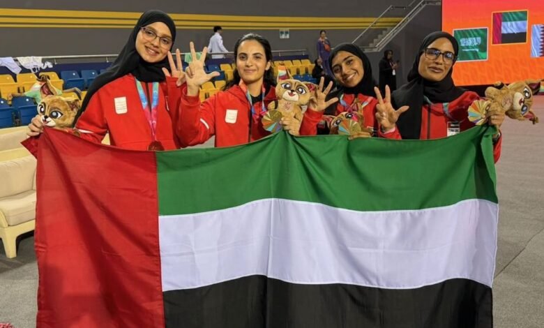 منتخب الإمارات للمبارزة يختتم مشاركته الخليجية بـ7 ميداليات ملونة 10 منتخب الإمارات للمبارزة يختتم مشاركته الخليجية بـ7 ميداليات ملونة