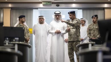 هزاع بن زايد يزور مديرية شرطة منطقة العين ويطّلع على برامجها التطويرية ومستوى الجاهزية الأمنية