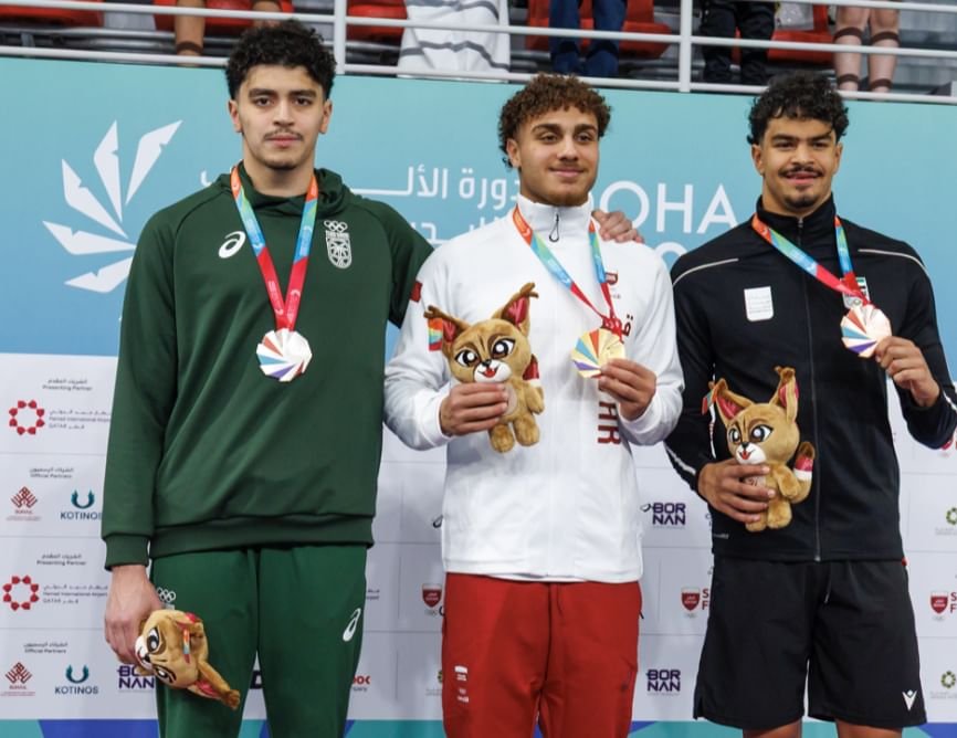 السباح حسين شوقي يهدي الإمارات برونزية الألعاب الخليجية 1 السباح حسين شوقي يهدي الإمارات برونزية الألعاب الخليجية