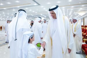 سعود بن صقر يستقبل المهنئين بعيد الأضحى المبارك