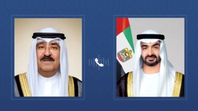 رئيس الدولة وأمير الكويت يتبادلان خلال اتصال هاتفي التهاني بمناسبة عيد الأضحى المبارك 2 رئيس الدولة