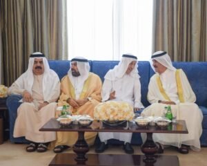 حاكم أم القيوين يستقبل جموع المهنئين بعيد الأضحى المبارك