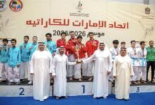 نادي الشارقة بطلا لكأس الاتحاد للكاراتيه للكاتا