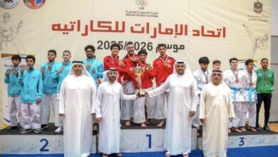 نادي الشارقة بطلا لكأس الاتحاد للكاراتيه للكاتا
