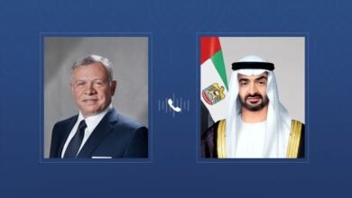 رئيس الدولة يتلقى اتصالاً هاتفياً من ملك الأردن أدان خلاله الاعتداءات الإيرانية الإرهابية التي تستهدف الإمارات