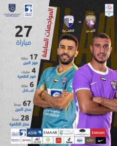 العين يتسلح بتفوقه التاريخي أمام الظفرة