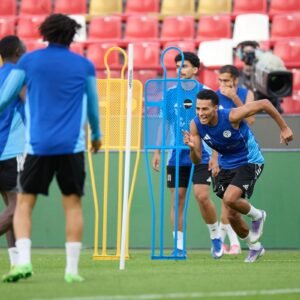 بالصور.. الحماس يسيطر على مران الجزيرة قبل نهائي أغلى الكؤوس
