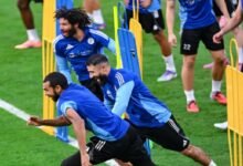 بالصور.. الحماس يسيطر على مران الجزيرة قبل نهائي أغلى الكؤوس