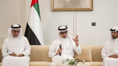 هزاع بن زايد يقوم بجولة تفقُّدية في الشويب ويلتقي أهالي المنطقة