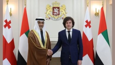 سعيد الهاجري يلتقي برئيس وزراء جورجيا في تبليسي
