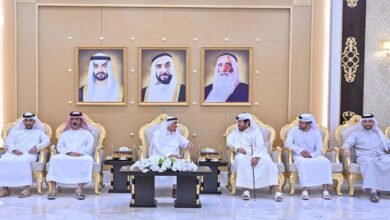حاكم عجمان وولي عهده يواصلان استقبال المهنئين بعيد الأضحى المبارك