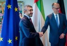 عبدالله بن زايد يلتقي المستشار الألماني في برلين 12 عبدالله بن زايد يلتقي المستشار الألماني في برلين