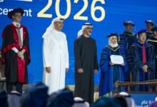 خالد بن محمد بن زايد يشهد حفل تخريج دفعة عام 2026 من جامعة محمد بن زايد للذكاء الاصطناعي