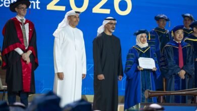 خالد بن محمد بن زايد يشهد حفل تخريج دفعة عام 2026 من جامعة محمد بن زايد للذكاء الاصطناعي