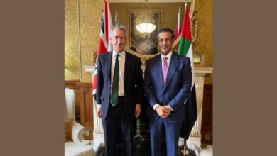 سعيد الهاجري يبحث مع وزير الدولة لشؤون الأمن البريطاني تعزيز الشراكة في مجال مكافحة التدفقات المالية غير المشروعة
