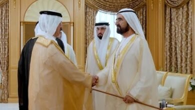 محمد بن راشد يستقبل المهنئين بعيد الأضحى المبارك