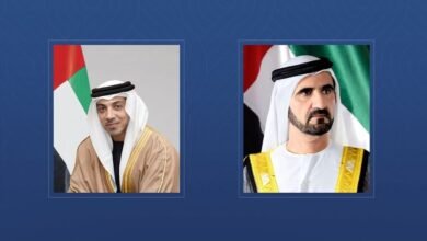 محمد بن راشد ومنصور بن زايد يعزون رئيس وزراء مصر في وفاة والده