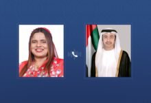 عبدالله بن زايد يهنئ هاتفياً وزيرة خارجية المالديف ويبحثان العلاقات الثنائية بين البلدين 16 عبدالله بن زايد يهنئ هاتفياً وزيرة خارجية المالديف ويبحثان العلاقات الثنائية بين البلدين