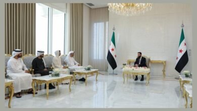 لرئيس السوري يستقبل ثاني الزيودي ويبحثان فرص الشراكة لدعم جهود التعافي الاقتصادي في سوريا