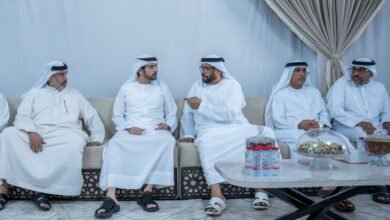 حمدان بن محمد يقدّم واجب العزاء في وفاة خليفة سليم العامري