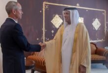 سعود بن صقر يستقبل القنصل العام الفرنسي