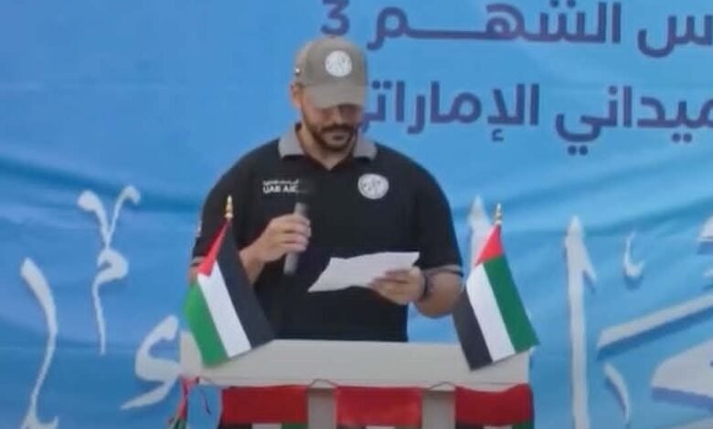 "الفارس الشهم 3" تقيم صلاة عيد الأضحى في المستشفى الميداني الإماراتي بغزة 2 "الفارس الشهم 3" تقيم صلاة عيد الأضحى في المستشفى الميداني الإماراتي بغزة