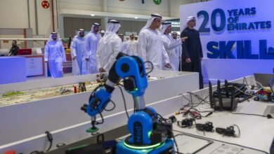 خالد بن محمد بن زايد يشهد فعاليات الدورة الـ17 من المسابقة الوطنية لمهارات الإمارات