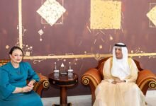 سعود بن صقر يستقبل سفيرة مالطا لدى الدولة