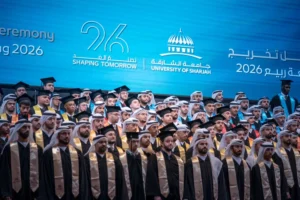 سلطان بن أحمد القاسمي يشهد حفل تخريج طلاب درجة البكالوريوس بجامعة الشارقة دفعة فصل الربيع 2026