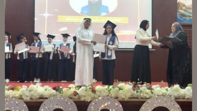 سالم بن سلطان القاسمي يشهد حفل تخريج طالبات مدرسة سعود بن صقر الخيرية "فرع 3"