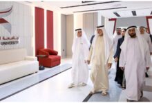 نهيان بن مبارك يزور جامعة الفجيرة ويطلع على البرامج التعليمية والمبادرات النوعية