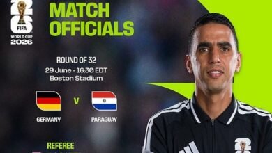 طاقم تحكيم مغربي يقود لقاء ألمانيا وباراجواي