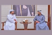 عبد العزيز بن حميد يستقبل قنصل عام البحرين