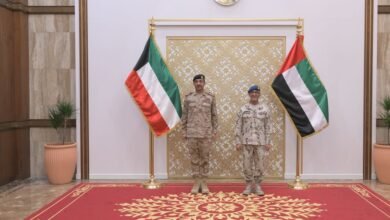 رئيسُ أركان القوات المسلحة يستقبل نظيره الكويتي