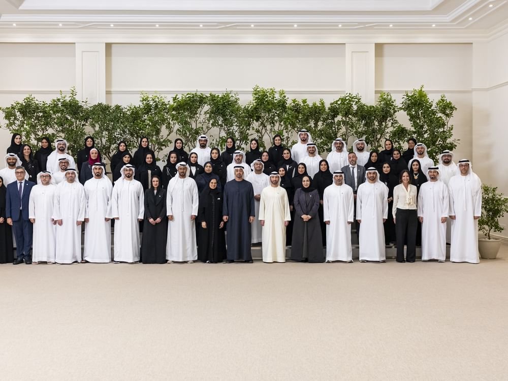 رئيس الدولة يستقبل وفد منصة "اصنع في الإمارات" 1 رئيس الدولة يستقبل وفد منصة "اصنع في الإمارات"