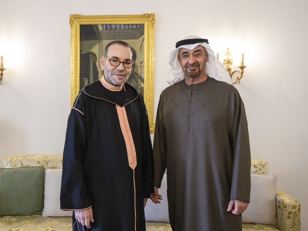 رئيس الدولة يلتقي الملك محمد السادس في إطار زيارة خاصة إلى المغرب 1 رئيس الدولة يلتقي الملك محمد السادس في إطار زيارة خاصة إلى المغرب
