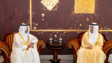 سعود بن صقر يستقبل قنصل عام مملكة البحرين 3 سعود بن صقر يستقبل قنصل عام مملكة البحرين