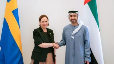عبدالله بن زايد يستقبل وزيرة خارجية السويد ويبحثان العلاقات الثنائية والتطورات الإقليمية 5 عبدالله بن زايد يستقبل وزيرة خارجية السويد ويبحثان العلاقات الثنائية والتطورات الإقليمية