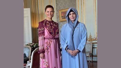 ولية عهد السويد تستقبل لطيفة بنت محمد وتبحثان تعزيز العلاقات الثنائية
