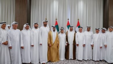 سعيد بن مكتوم يحضر أفراح السويدي والجناحي