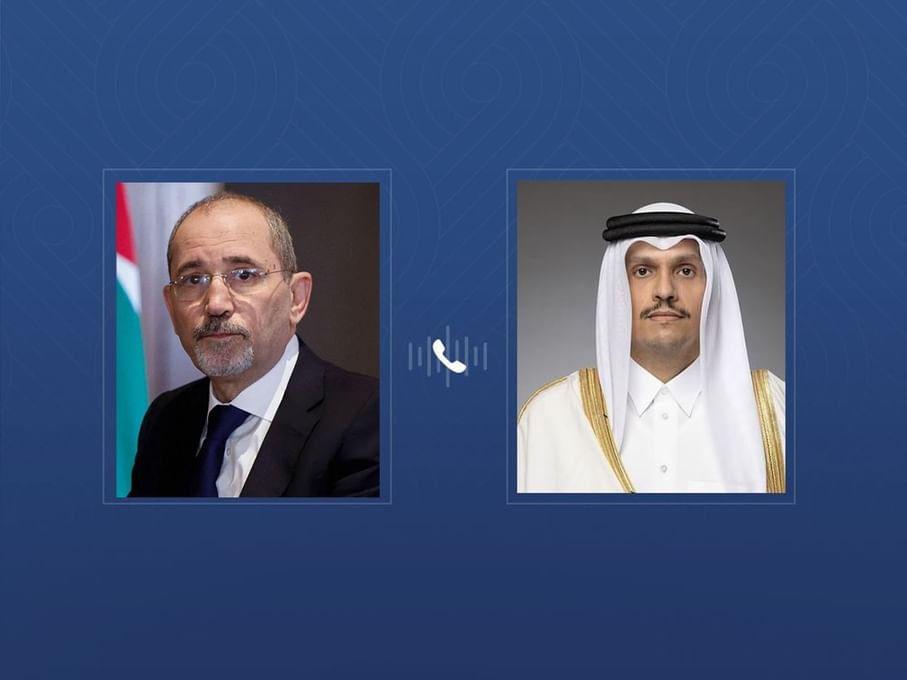 رئيس الوزراء القطري يبحث مع وزير الخارجية الأردني المستجدات الإقليمية 1 رئيس الوزراء القطري