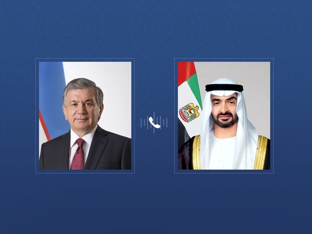 رئيس الدولة ورئيس أوزبكستان يبحثان هاتفياً علاقات البلدين 1 رئيس الدولة