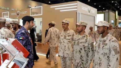 شرطة رأس الخيمة تستعرض فرص التوظيف وبرامج التأهيل بمعرض الخدمة الوطنية 3 شرطة رأس الخيمة